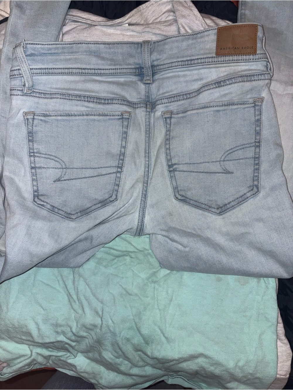 American Eagle Outfitters Pale Blue Boot Cut Jeans